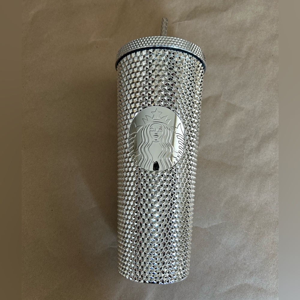 Starbucks Silver Tumbler 50th anniversary Disney edition